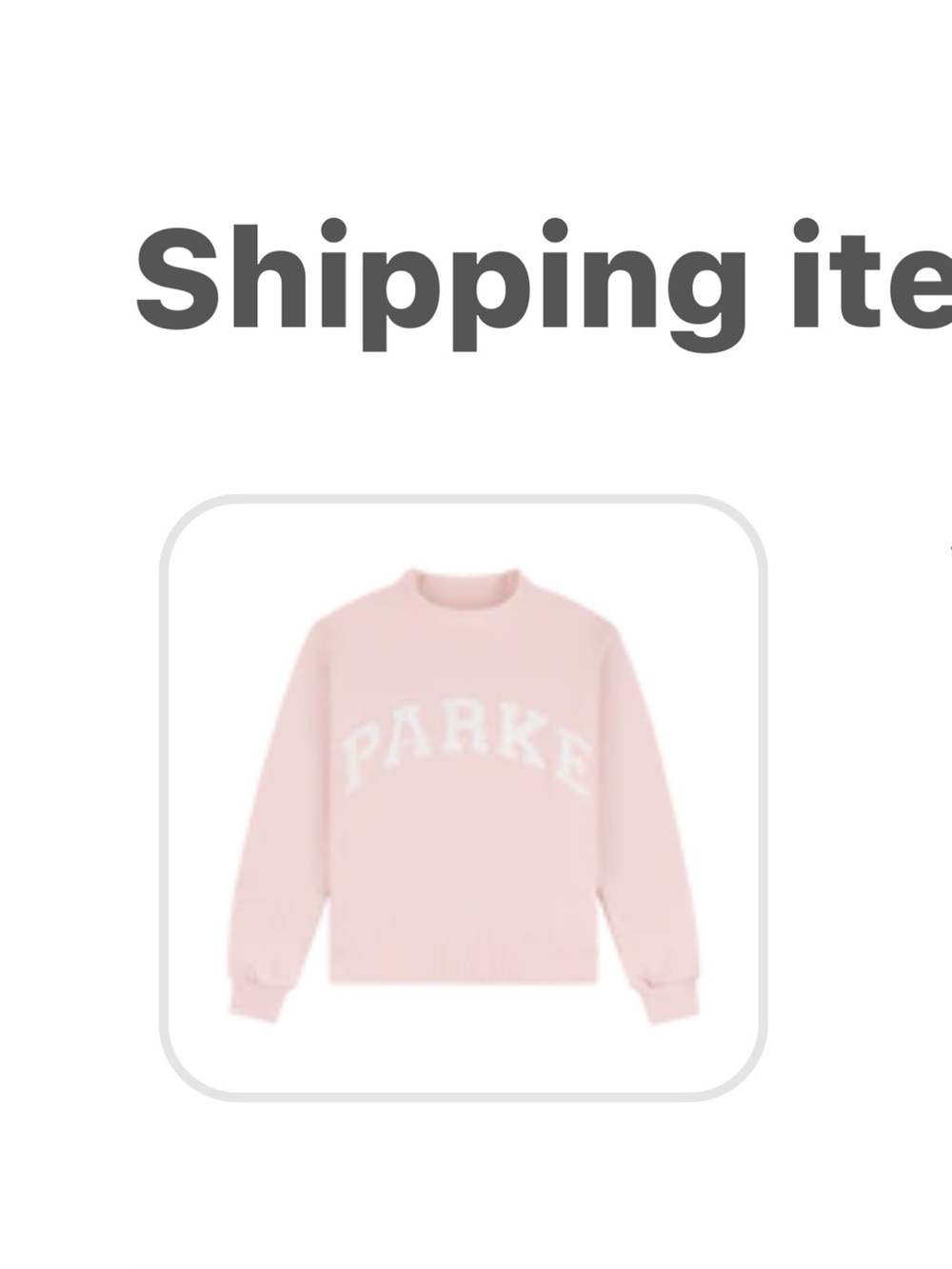 NWT PARKE ROSE Crewneck with Embroidered Logo - Picture 3 of 3
